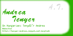 andrea tenyer business card